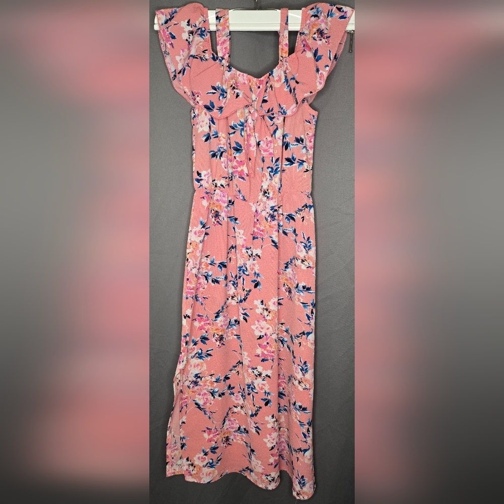 Girls Size 10 Jenna And Jessie Cold Shoulder Dress.